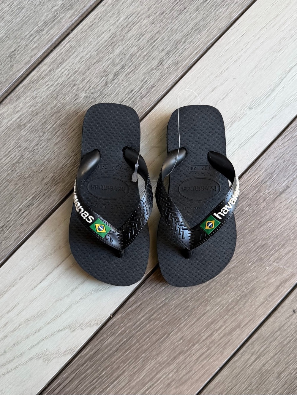 Havaianas Kids Brazil Logo Flip-Flops
